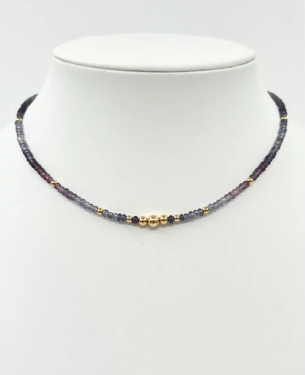Collier spinelle et gold filled