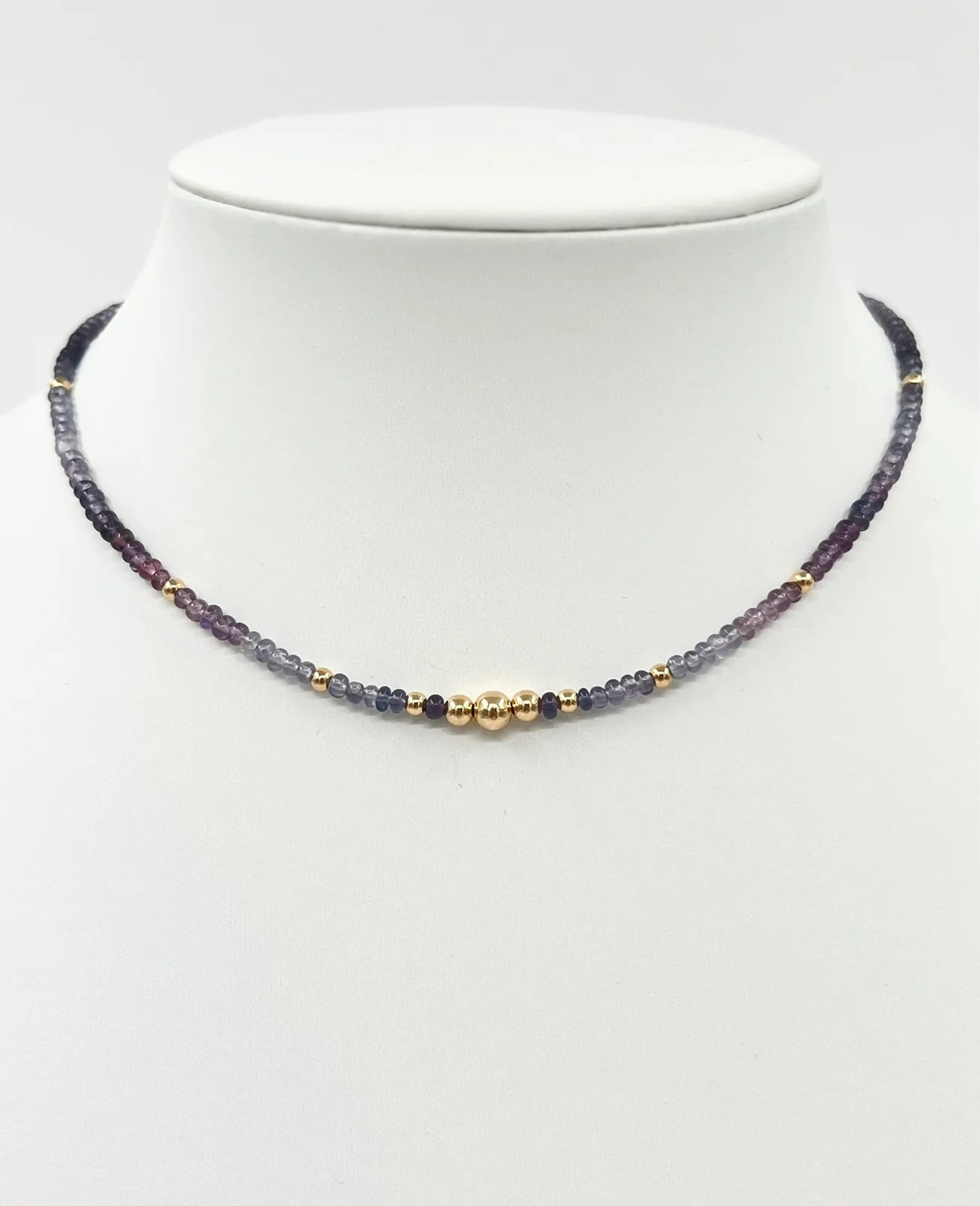 Collier spinelle et gold filled