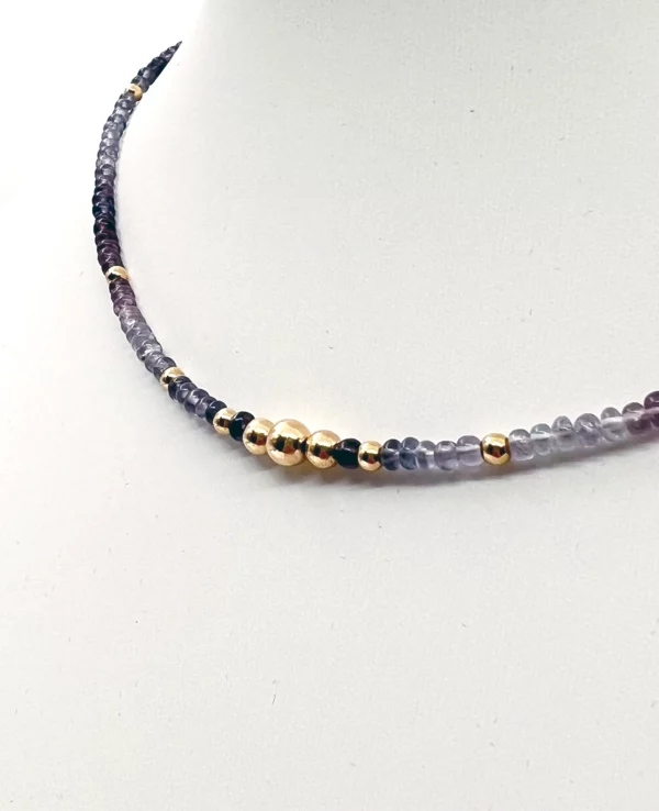 Collier spinelle et gold filled