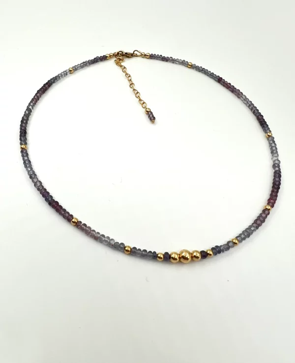 Collier spinelle et gold filled