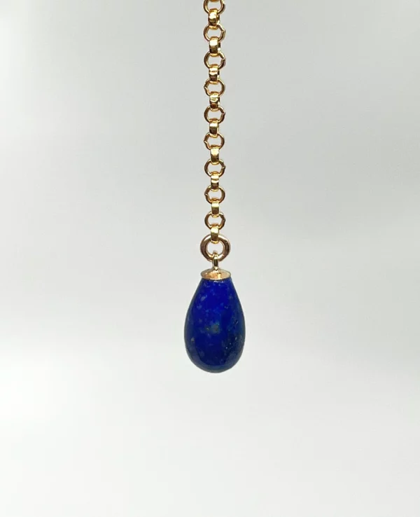 Boucles d'oreilles lapis lazuli gold filled